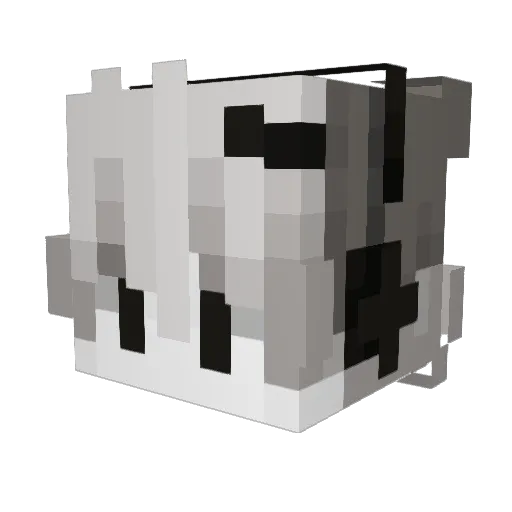 XX_404 Minecraft avatar head, 3D render