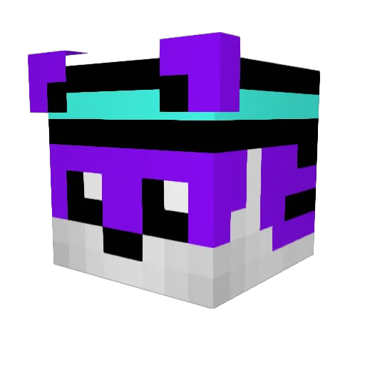 XX_DIABOLO Minecraft avatar head, 3D render