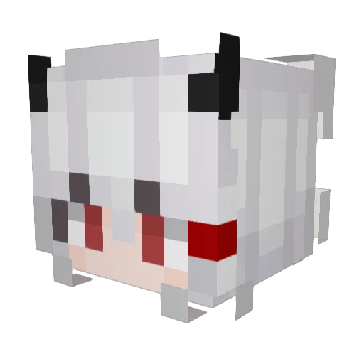 XX_Puro Minecraft avatar head, 3D render