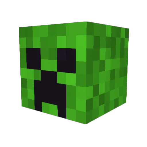 XX_Ray Minecraft avatar head, 3D render