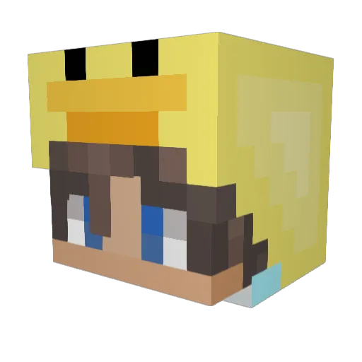 XX_Ray_XX Minecraft avatar head, 3D render