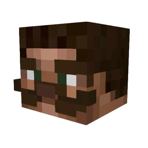 XXarkov Minecraft avatar head, 3D render