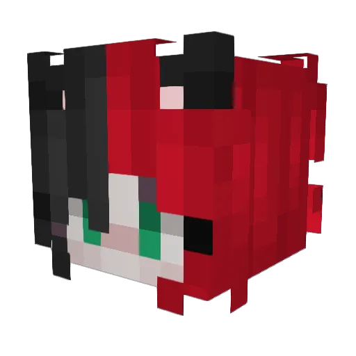 XXcrazyFoolishXX Minecraft avatar head, 3D render