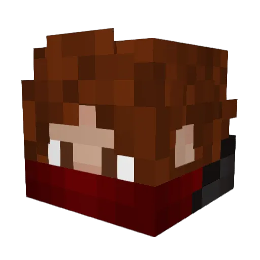 XXphantomXX55 Minecraft avatar head, 3D render