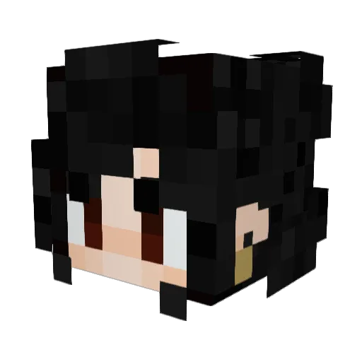 XXwaitingXX Minecraft avatar head, 3D render