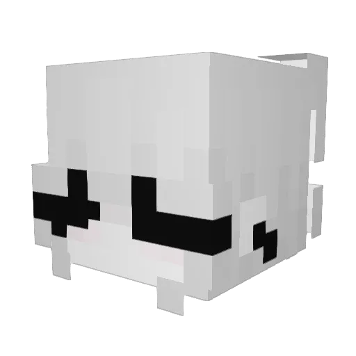 XYAEH Minecraft avatar head, 3D render
