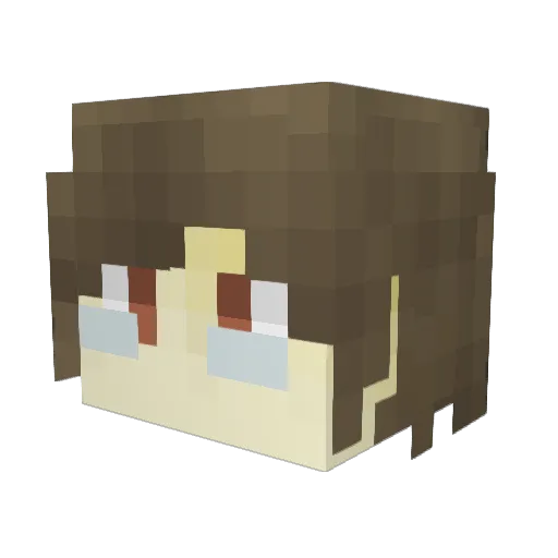 XYKAMI Minecraft avatar head, 3D render