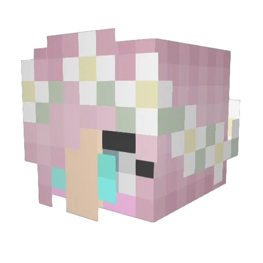 XYNNEJ12 Minecraft avatar head, 3D render