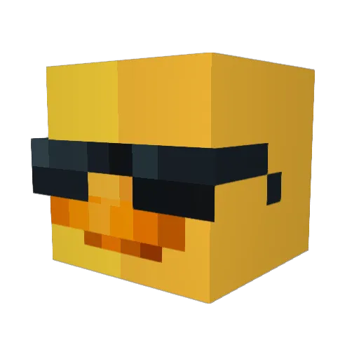 XYX_Teo1 Minecraft avatar head, 3D render