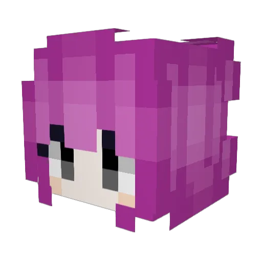 XYuan__ Minecraft avatar head, 3D render