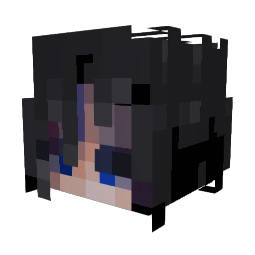 XYzAngle Minecraft avatar head, 3D render