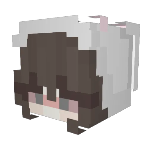 XYzredjs Minecraft avatar head, 3D render