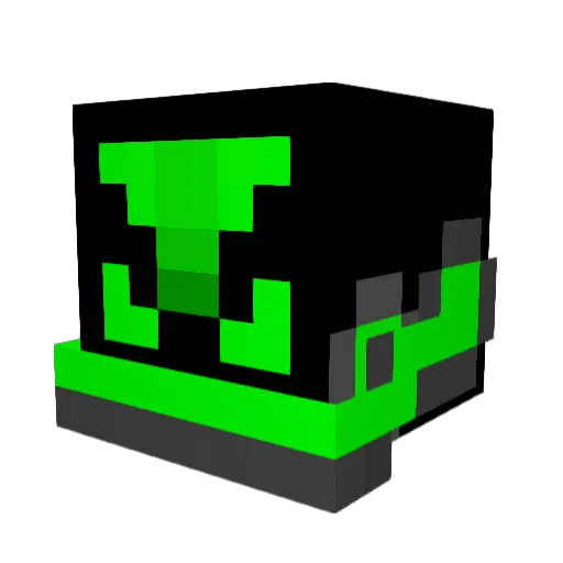 XZ12 Minecraft avatar head, 3D render