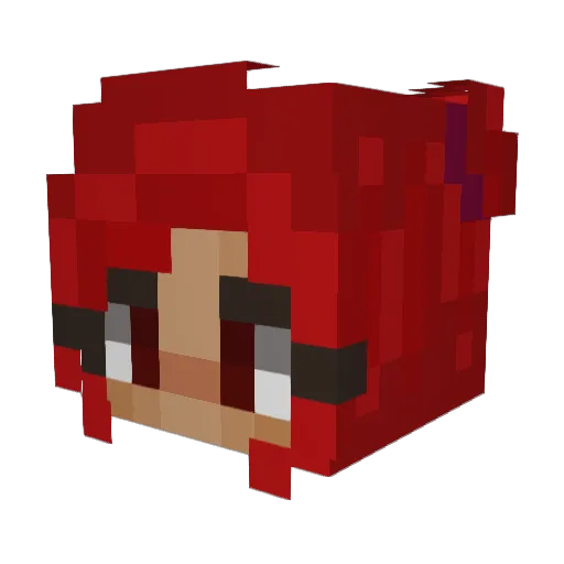 XZIORAH Minecraft avatar head, 3D render