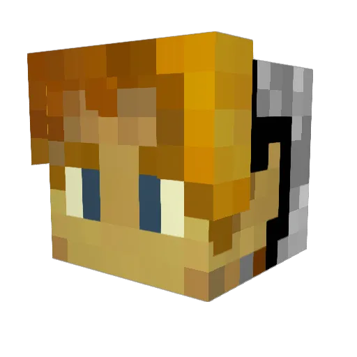 XZero264 Minecraft avatar head, 3D render