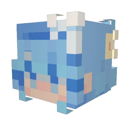 XZorgon Minecraft avatar head, 3D render