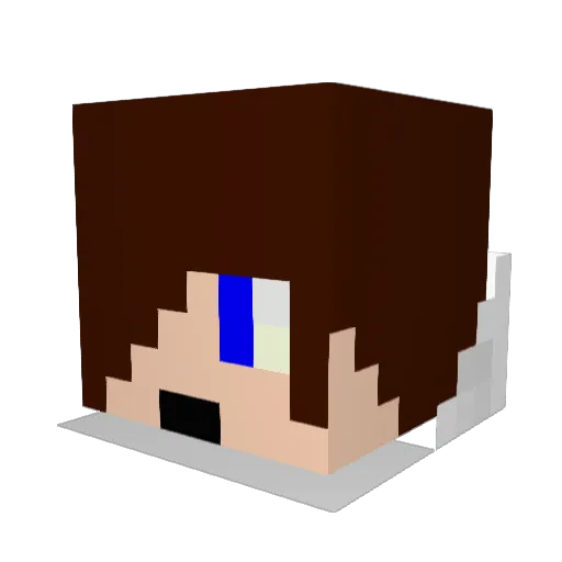 X_4ndrey Minecraft avatar head, 3D render