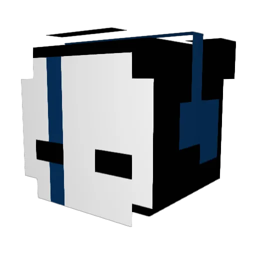 X_588_X Minecraft avatar head, 3D render