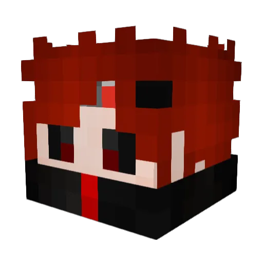 X_666SataIn666_X Minecraft avatar head, 3D render