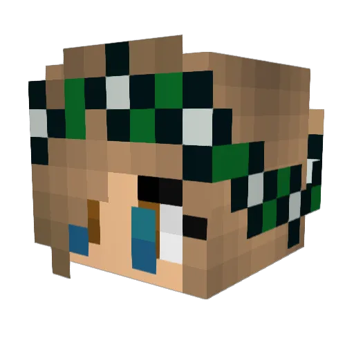 X_69GamerSeb_X Minecraft avatar head, 3D render
