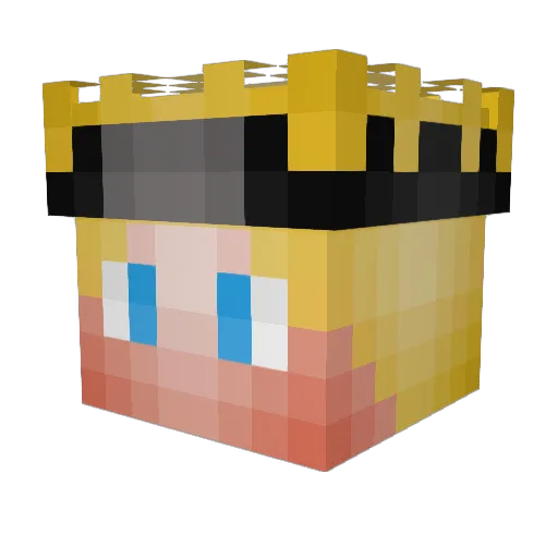 X_Aczus_X Minecraft avatar head, 3D render