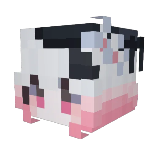 X_Angelkawaii_Xi Minecraft avatar head, 3D render