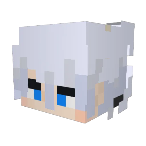 X_C520 Minecraft avatar head, 3D render