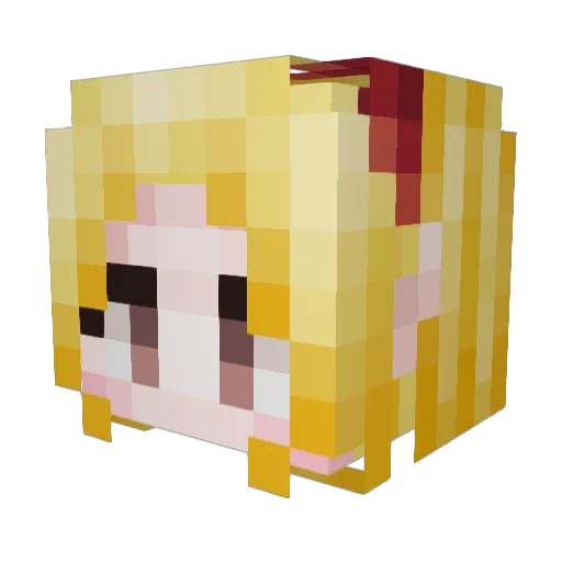 X_Dian_Ling_X Minecraft avatar head, 3D render