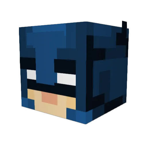 X_Drake Minecraft avatar head, 3D render