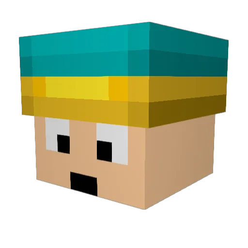 X_EricCartman_X Minecraft avatar head, 3D render