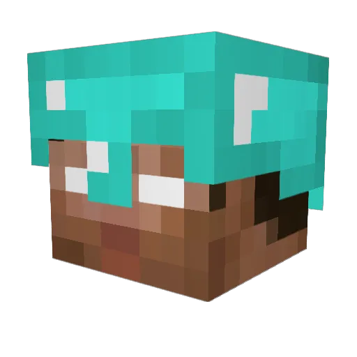 X_Gin_X Minecraft avatar head, 3D render