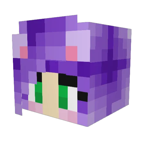 X_H0LLY_X Minecraft avatar head, 3D render