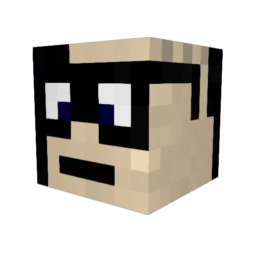 X_Henners_X Minecraft avatar head, 3D render