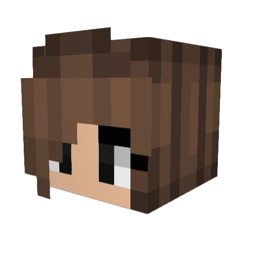 X_Isabella_Xx Minecraft avatar head, 3D render