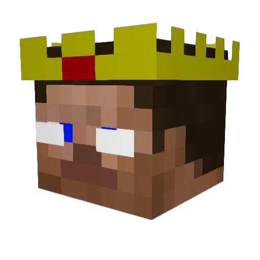 X_Jaba_ Minecraft avatar head, 3D render
