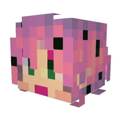X_JeremGaming_X Minecraft avatar head, 3D render