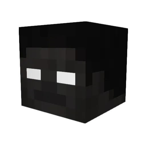 X_KOMI_X Minecraft avatar head, 3D render