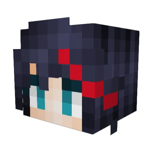 X_NEVERMORE_X Minecraft avatar head, 3D render