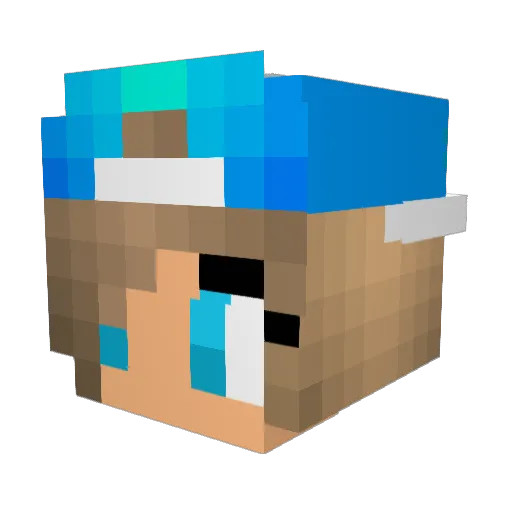 X_NLGTR_x Minecraft avatar head, 3D render