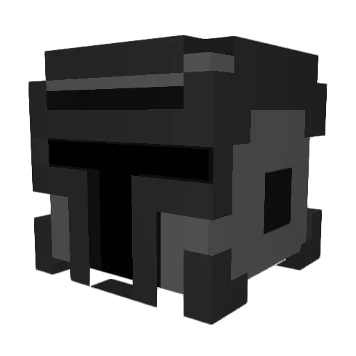 X_O_R_Y Minecraft avatar head, 3D render