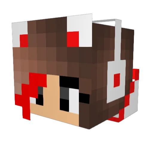 X_Philer Minecraft avatar head, 3D render