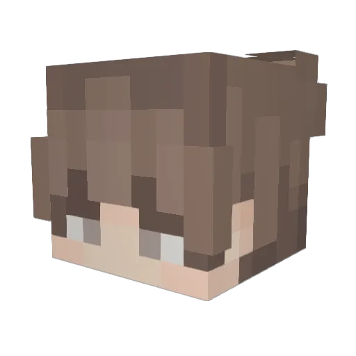 X_PiecyQ_X Minecraft avatar head, 3D render