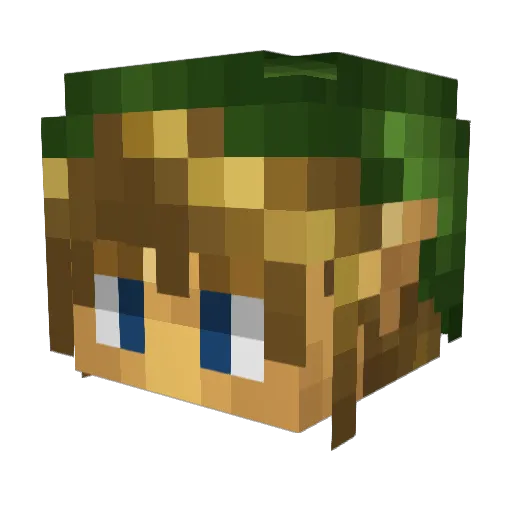X_Plague_X Minecraft avatar head, 3D render