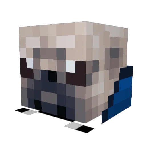X_PugLife_X Minecraft avatar head, 3D render