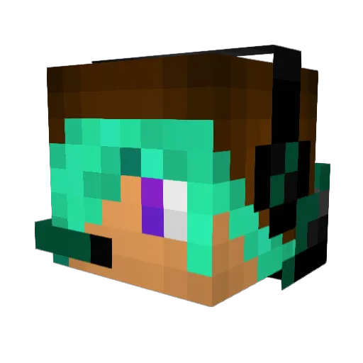 X_PvPNick_X Minecraft avatar head, 3D render