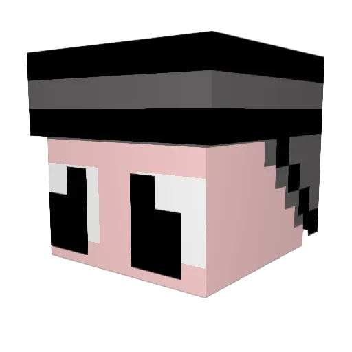 X_Rimi_X Minecraft avatar head, 3D render
