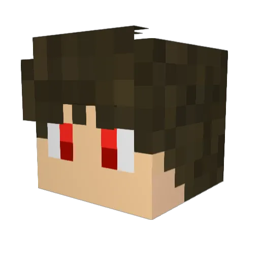 X_Ryanz Minecraft avatar head, 3D render