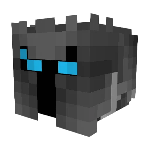 X_STERMINATOR Minecraft avatar head, 3D render