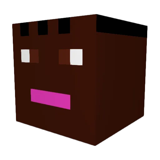 X_SkibidiRizz_X Minecraft avatar head, 3D render