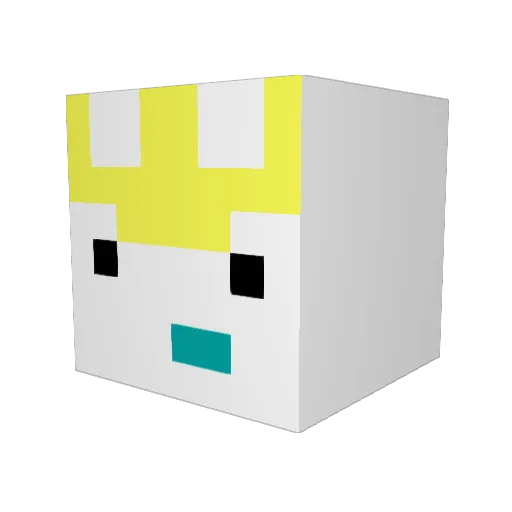 X_TAIDZ_X Minecraft avatar head, 3D render